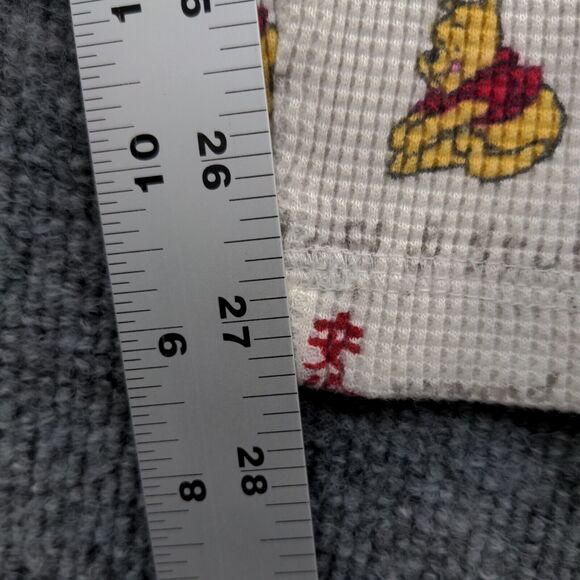 Winnie The Pooh Womens All Over Print Waffle Knit Lounge Pajama Pants White L/XL - Picture 13 of 13